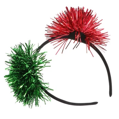  Party Accessory Hair Tinsel for Kids Headband Girls Pompom Headbands - Image 1 of 4
