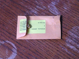 DEVILBISS/CAT PRESSURE WASHER PUMP UNLOADER ORIFICE - PART#A03541 - NEW  - Picture 1 of 2