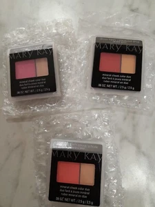 Mary Kay Mineral Cheek Color Duo New In Packaging 3 Different Shades - Picture 1 of 6