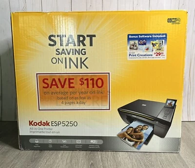 KODAK ESP 5250 Wireless All-In-One Inkjet Printer (8045312) - SEALED BRAND NEW!! - Image 1 of 4