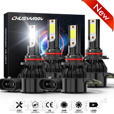 Para Lexus IS300 2001-2005 - Combo de bombillas LED blancas haz alto y bajo 4x Foto 1 de 4