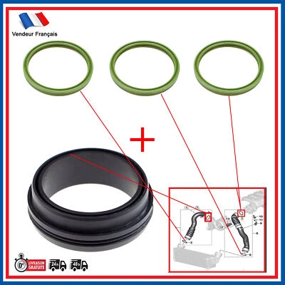 Joint de Durite de Turbo pour BMW 5 Touring (E61) 525 530 535 D - 11617789049 - Bild 1 von 4