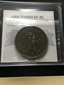 USA, Ice Cream Seperator Token, Coin Mart Graded**EF-45** - Picture 1 of 5
