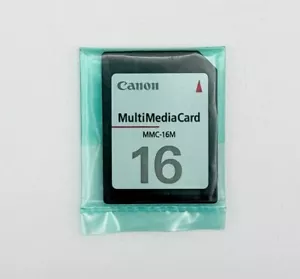 OEM Genuine CANON 16 MB MMC-16m Multi Media SD Memory Card Only from A560 Camera - Picture 1 of 3