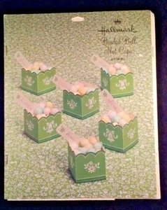 Hallmark Bridal Bell Nut Cups 6 count new in Punch out cards Vintage - Picture 1 of 4