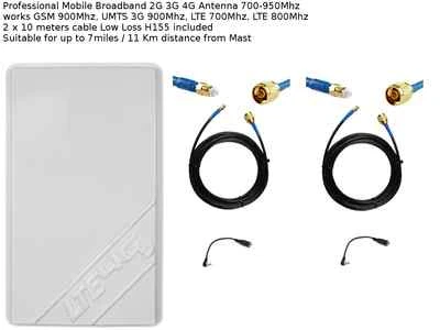 Antenna mobile banda larga booster antenna 4G Vodafone R214 R215 R216 TS9 800Mhz  - Immagine 1 di 4