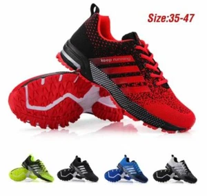 Men's Running Shoes Fashion Outdoor Athletic Sneakers Casual Tennis Walking GYM - Picture 1 of 11