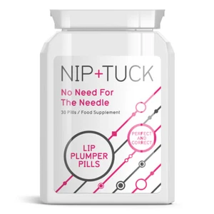 NIP & TUCK LIP PLUMPER PILLS BIG LIPS TABLET FULLER BIGGER SEXIER LIPS - Picture 1 of 3