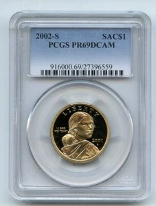 2002 S $1 Sacagawea Dollar PCGS PR69DCAM - Picture 1 of 1