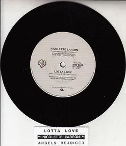 NICOLETTE LARSON Lotta Love 7" 45 rpm vinyl record NEW + juke box title strip - Picture 1 of 2