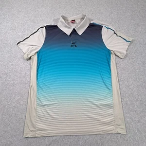 Oakley Camicia Uomo Grande Blu Bubba Regular Fit Traspirante Elasticizzata Golf Polo - Foto 1 di 7