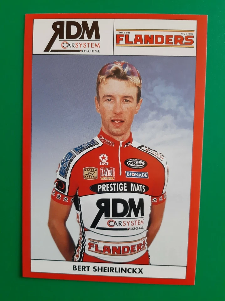 CYCLISME carte cycliste BERT SHEIRLINCKX équipe RDM FLANDERS 2002 - Photo 1/1