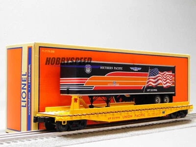 LIONEL UNION PACIFIC SOUTHERN PACIFIC HERITAGE TOFC  FLATCAR O GAUGE 2326050 NEW - Image 1 of 4