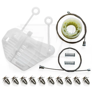 1x Window Regulator Repair Kit + 10 Clips for Smart Fortwo | Front Right - Picture 1 of 1