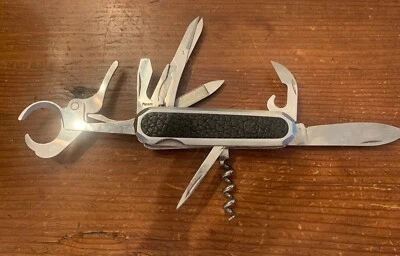 Wenger Leather Steel Delemont Cigar Swiss Army Knife - Great Condition Must Have - Image 1 of 4