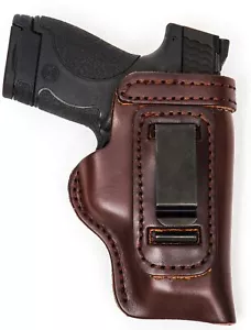 S&W Equalizer Leather Gun Holster Inside The Waistband Right Hand Brown HD - Bild 1 von 1