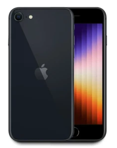 NEW Apple iPhone SE 64GB 3RD GEN MIDNIGHT BLACK UNLOCKED SEALED UK - Picture 1 of 2