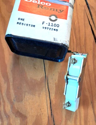 1956-57 Ford Fairlane Lincoln Mercury 12 Volt Resistor Delco-Remy F-1100 NOS - Image 1 of 3
