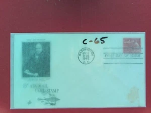 U. S.Stamp FDC- C-65 - Air Mail coil (1962) - Art Craft cachet -comb. shipping - Picture 1 of 1