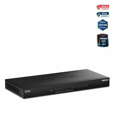 TRENDnet TEG-S3160, 16-Port Unmanaged 2.5G Desktop Network Ethernet Switch - Image 1 of 4