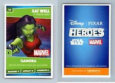 Gamora #18 Disney Heroes 2019 Sainsburys Phosphorescent Trading Card