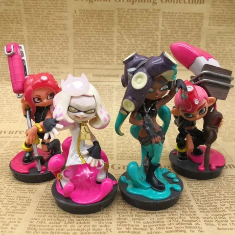 Nintendo Amiibo  Splatoon Pearl  Marina Figurine Toy In Loose 2 PCS/SET Cover