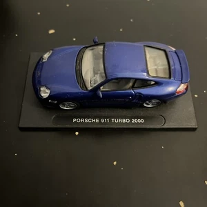 USED DeA Porsche 911 Turbo 2000 High Speed BLUE Toy Car Diecast Scale 1:43 - Picture 1 of 5