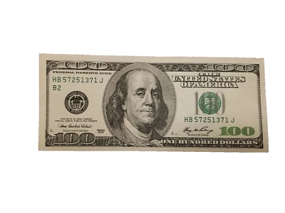 Series 2006 ~ US One Hundred Dollar Bill $100 ~ New York - HB 57251371 J - Image 1 of 4