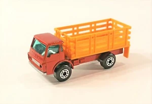VINTAGE 1976 MATCHBOX SUPERFAST CATTLE TRUCK NR. 71 ROT UND ORANGE KOSTENLOSER VERSAND - Bild 1 von 5