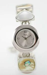 Relic Watch Women Stainless Steel Silver Wood Pearl Water Res Batt White Quartz - Picture 1 of 3