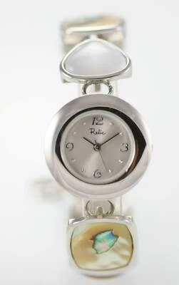 Relic Orologio Donna Acciaio Inox Argento Legno Perla Acqua Res Batt Bianco, - Immagine 1 di 3