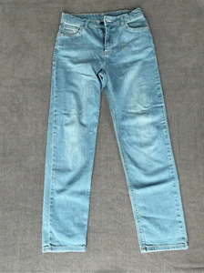 Blue Jeans Girls 12-13Y Regular Fit Faded Wash Denim Pants Classic Everyday Wear - Picture 1 of 11