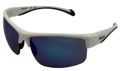 Timberland мужские солнцезащитные очки белый без оправы прямоугольник пластик, синий объектив TB7293 21C - Изображение 1 из 4