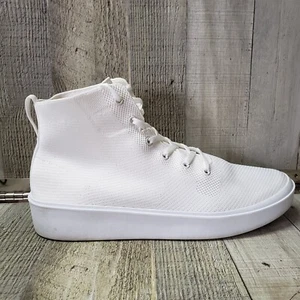 BYLT Premium Basics Lido Hytop Men's Size 11 Knit Sneakers White Hightops Shoes - Picture 1 of 9