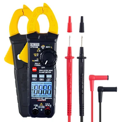 ZIBOO UT210E Stromzange Digital Multimeter Handgerät RMS AC/DC Mini Widerstand ⊕I - Bild 1 von 4