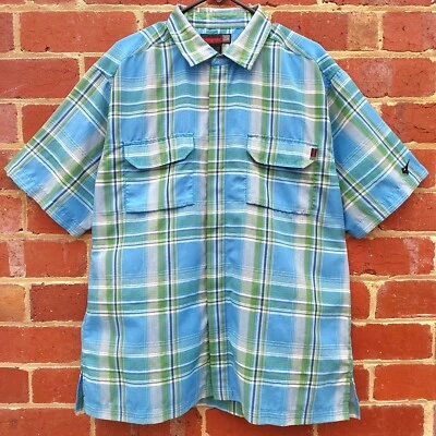 Vintage Y2K TONY HAWK Mens Plaid Check Button Up Skate Street Polo Shirt - Large - Image 1 of 4