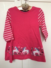 Boden Unicorn Girls Pink Dress Age 3-4 Years