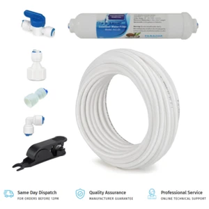 Fisher & Paykel 847200 1450970 Compatible Fridge Inline Water Filter Install Kit - Picture 1 of 11
