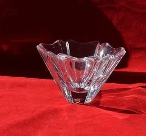 ORION ORREFORS Sweden Lars Hellsten designer Crystal Bowl Vase signed candy dish - Picture 1 of 12