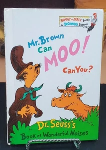 Vtg DR. SEUSS BOOK- MR. BROWN CAN MOO! CAN YOU?, HC, BOOK CLUB EDITION, 1970 - Picture 1 of 5