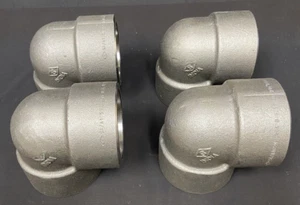 (SET OF 4) ASTM SA/A105N, B256, B16.11, 3M, 2-1/2" 90° Elbow Pipe Fitting - Picture 1 of 4