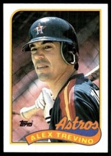 1989 Topps  #64  Alex Trevino   Catcher   Houston Astros   FREE shipping
