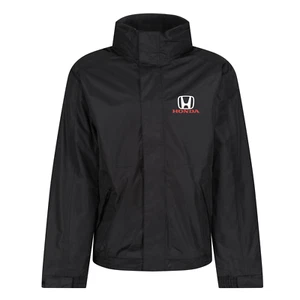 Honda Car Motor Waterproof Windproof Hooded Fleece Lined Jacket Regatta Dover - Picture 1 of 13