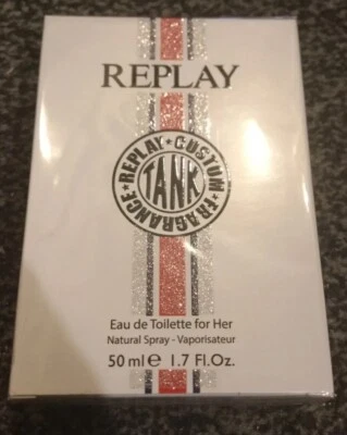 NEU! Damen Replay Tank Custom For Her EDT/Eau De Toilette 50ml Spray Neu in OVP!! - Bild 1 von 4
