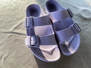 Birkenstock Sandals 6 240 Lavender Beach Shoes 37 Slip On Comfortable Sandals - Picture 1 of 10
