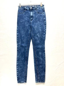 American Eagle Sky High Jegging Jeans Women's Size 4 R - Acid Wash Stretch - Picture 1 of 12