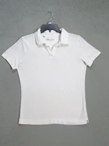 Cutter & Buck Polo Shirt Women Large 12 14 White Golf Active Short Sleeve Ladies - Picture 1 of 14