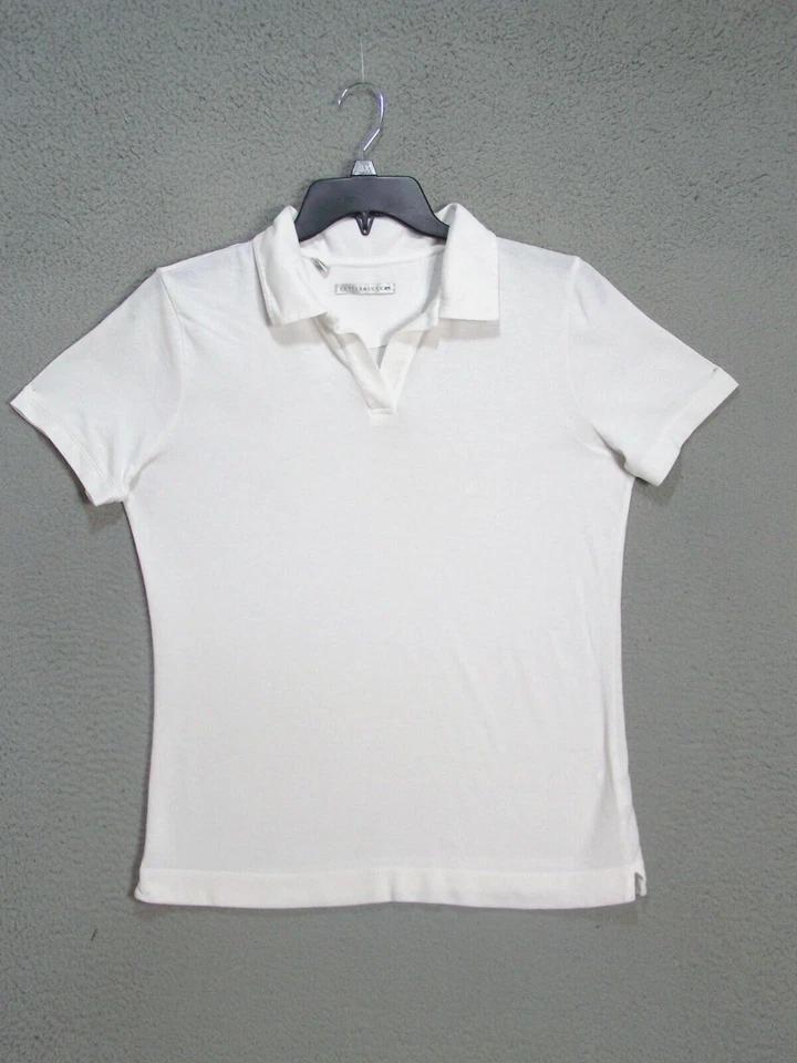 Camisa Polo Cutter & Buck Mujer Grande 12 14 Blanca Golf Activa Manga Corta Damas Foto 1 de 4