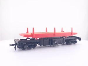 Vintage Tyco? HO Scale Side Dump Log/Pipe Car Model Train Used No Box - Picture 1 of 10