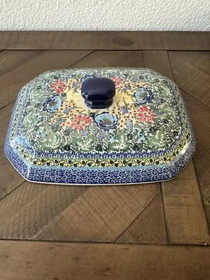Polish Pottery Boleslawiec Poland Replacement Lid for Baker - Image 1 of 4
